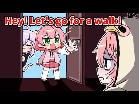 Miko notices Lui at her limit and drags her out【Hololive AnimationClip/ENG sub】