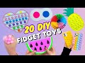 20 DIY - FIDGET TOY IDEAS - Viral TIKTOK Fidget Toys - Funny POP ITs and more..