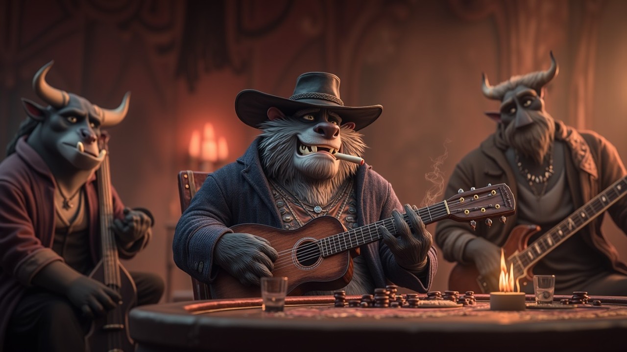 Сырой дельта-блюз юга - старые гитары и ночной дым