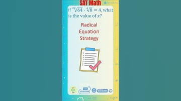 Radical Equation Walkthrough: Step-by-Step Solution!💡#satmathhacks #satmathtricks #radicalequations