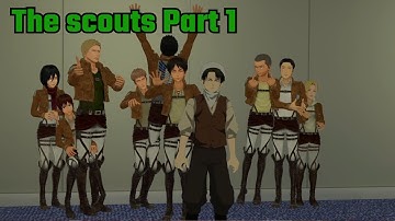 The scouts episode 1   (VRChat short film of Attack on titan)