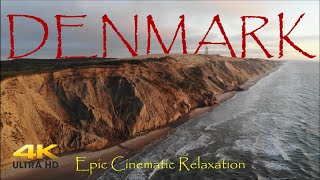 Flying Over Denmark in 4K - Beautiful Relaxing Music by Epic Cinematic Relaxation Film