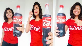 Poses for Girls with Cocacola || T-shirt photoposes || Payel Biswas || screenshot 4