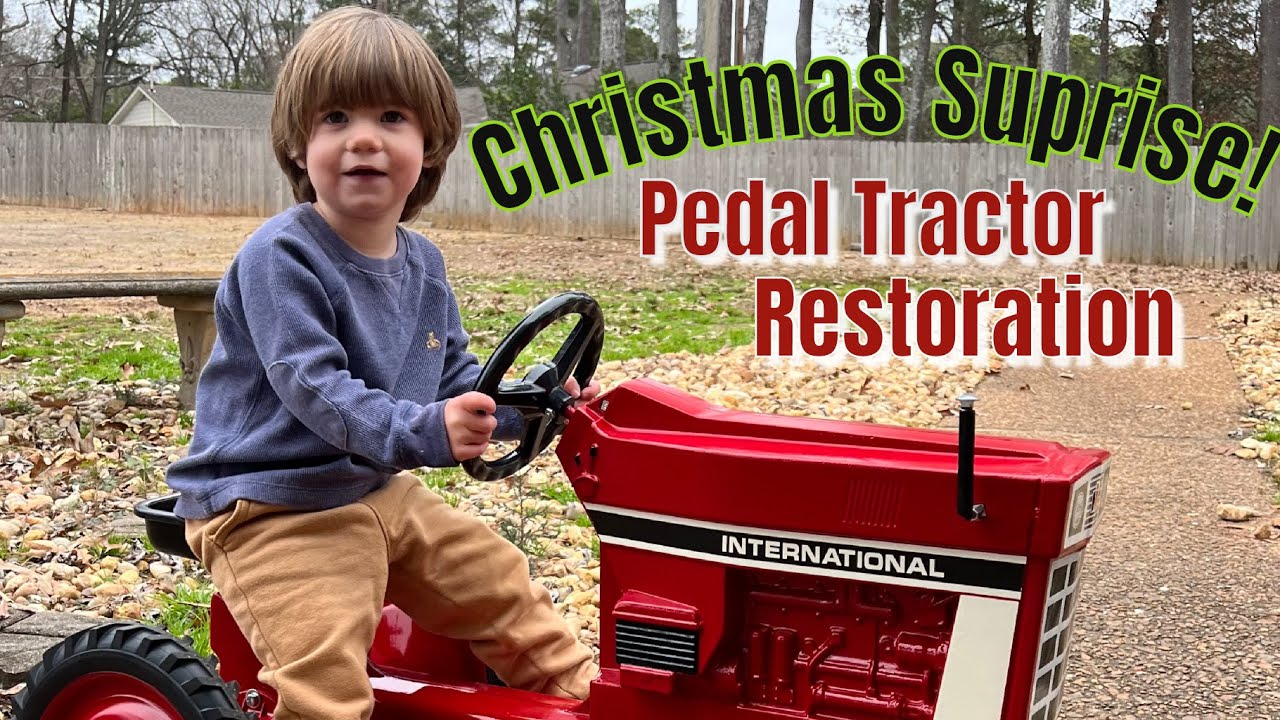 Restoring A 50 Year Old Pedal Tractor For My Sons Christmas 