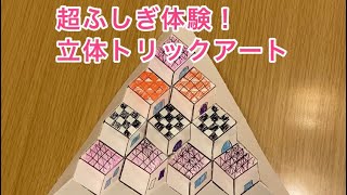 超ふしぎ体験！立体トリックアート工作-斜面にならぶ家々-鬼滅の刃柄