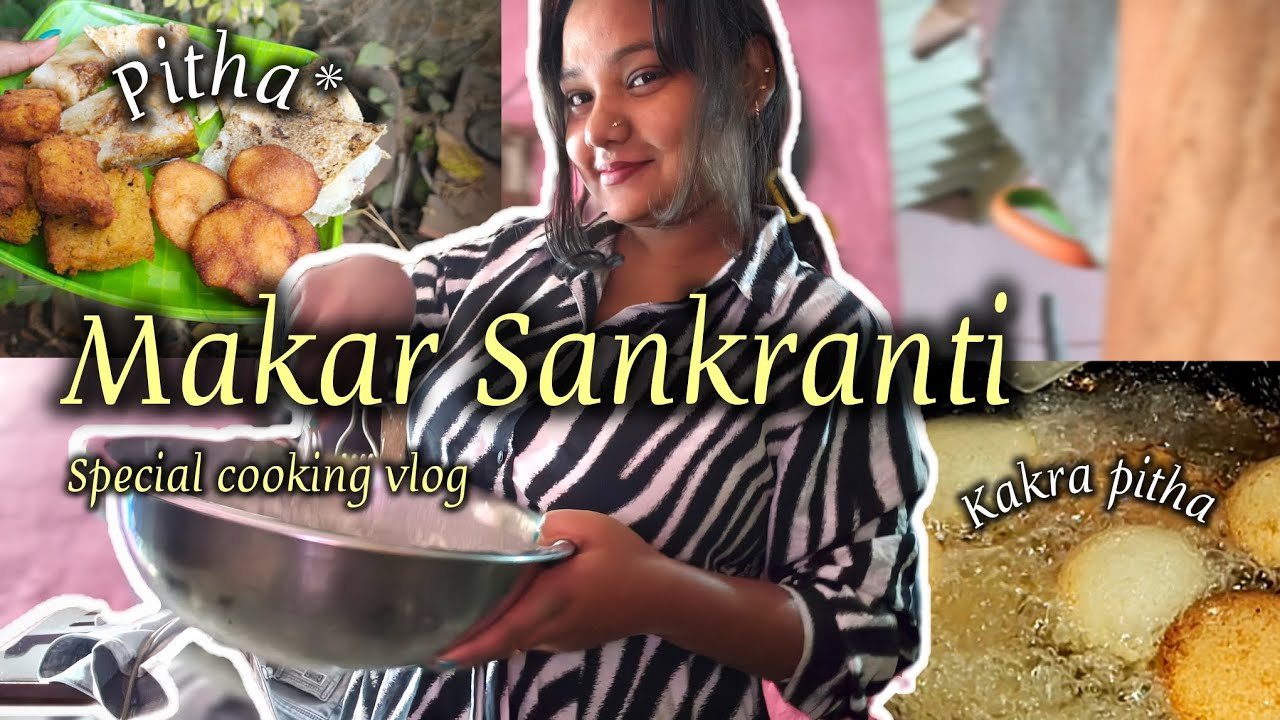 Makar Sankranti vibes with *garma-garam* Pitha & Kakra Pitha 🪔💛