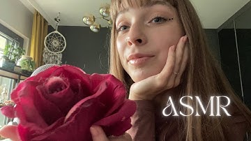 ASMR • random triggers and telling my little love story 🌹 (whisper ramble, mouth sounds, tapping)