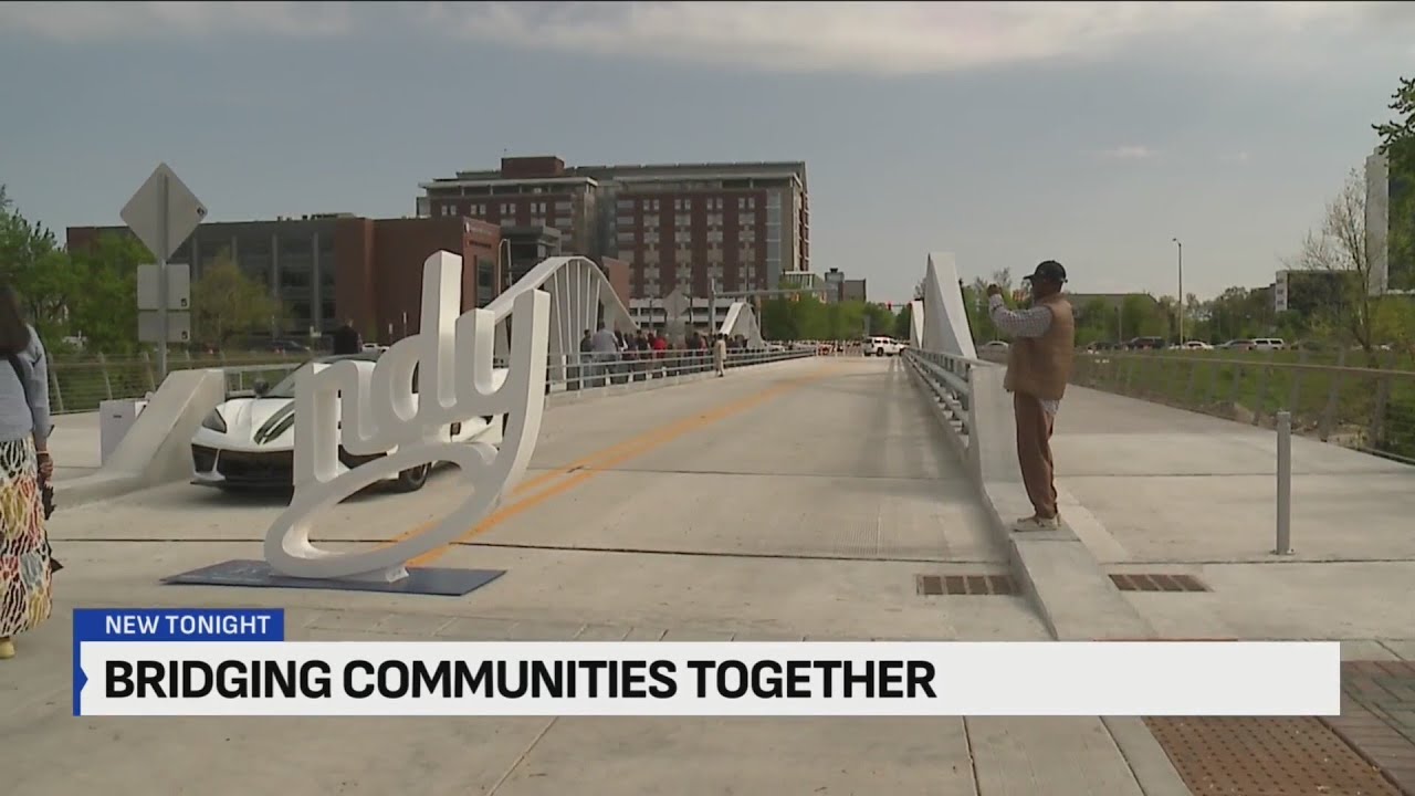 City of Indianapolis celebrates grand opening of 16 Tech Bridge - YouTube