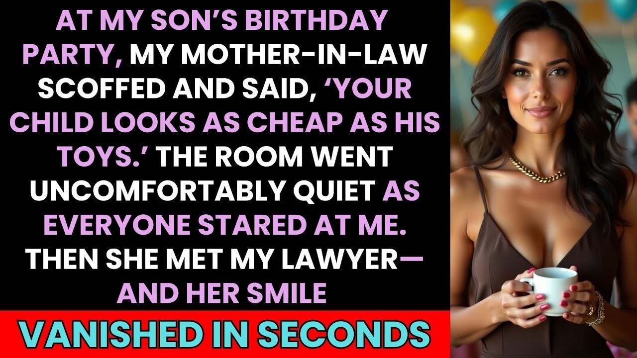 At My Son’s Birthday Party, My Mother-in-Law Mocked My Child—Then She Faced My Lawyer