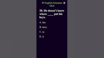 English Grammar Quiz #part7 #grammarquiz #grammartest #english