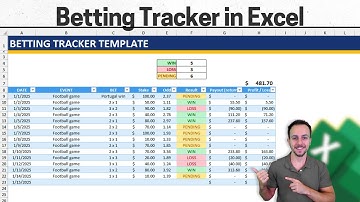 How to Make a Betting Tracker Template in Excel | Event, Stake, Odd, Profit..
