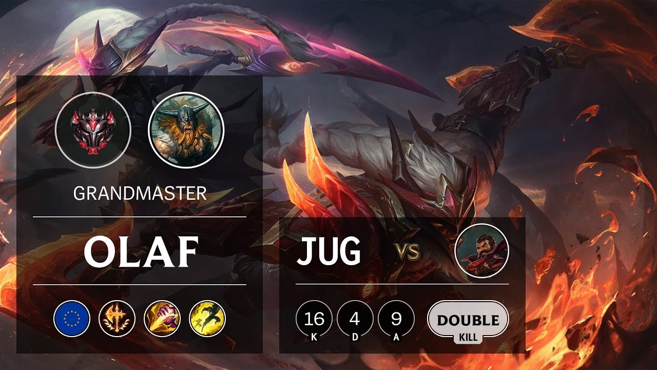 Olaf Jungle vs Graves - EUW Grandmaster Patch 10.1