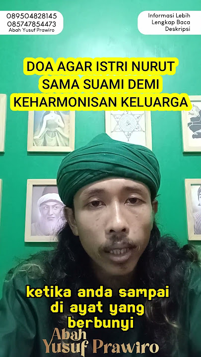 DOA AGAR ISTRI NURUT SAMA SUAMI DEMI KEHARMONISAN KELUARGA #doa #ilmu #pengasihan
