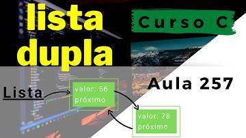 Curso de Programação C | Como construir uma lista duplamente encadeada? | aula 257