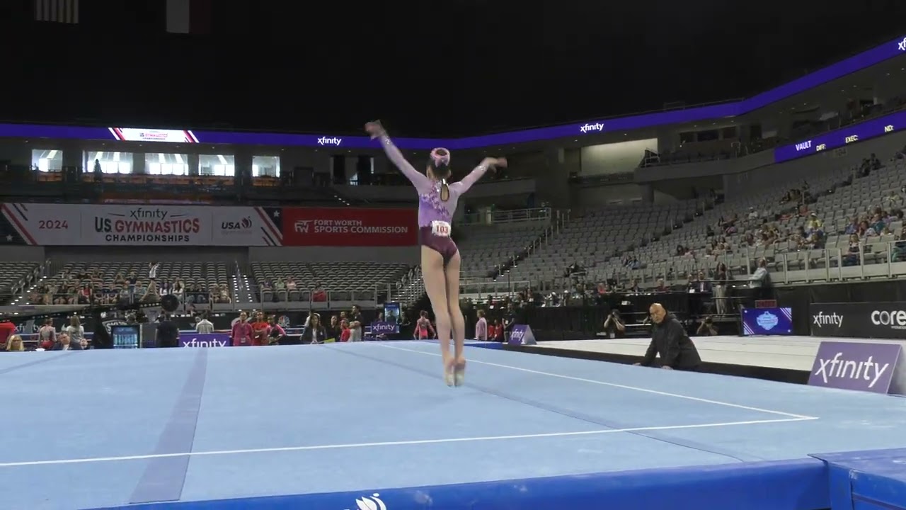 Lavi Crain  - Floor Exercise -  2024 Xfinity U.S. Championships  - Women Session 1 Day 1