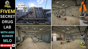 Fivem Secret Drug Lab Mlo Gta 5 gang Drug Delarwith add secret bunker  Fivem gang villa gta5 mansion