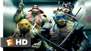Teenage Mutant Ninja Turtles (2014) - Elevator Freestyle Scene (8/10) | Movieclips