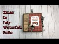 Christmas in July 2021 #1 | G45 inspired Waterfall folio album | Carta Bella Farmhouse Collection