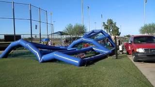 8 30 14 Peoria Sports Complex - Inflatable Batting Cage Setip