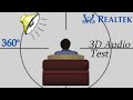 Realtek AC'97 (ALC655) HRTF 3D Positional Audio demo & Reverb test — MSI K8T Neo onboard sound chip