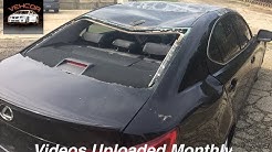 2007 Lexus IS250 AWD storm damage, roof and sunroof replacement time lapse