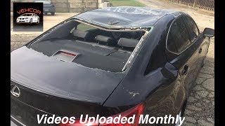 2007 Lexus IS250 AWD storm damage, roof and sunroof replacement time lapse