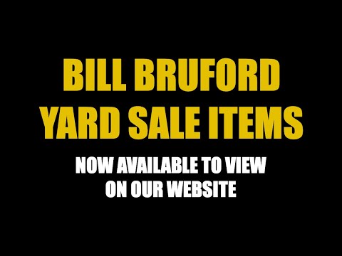 Bill Bruford Yard Sale items are now on our website...