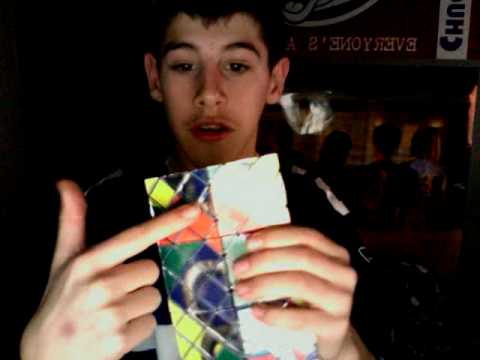 How to solve rubik's magic front and back ( 3 floating rings to 3 connected rings)