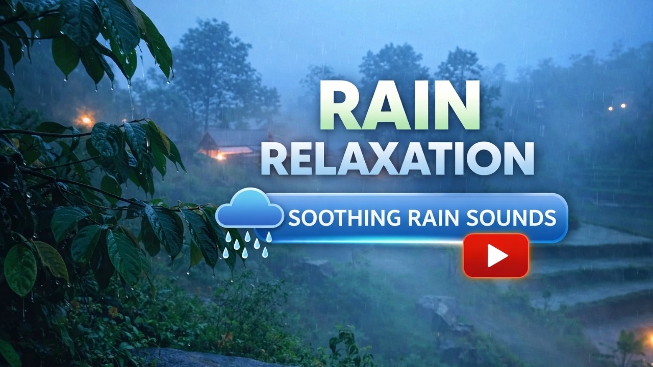 Soothing Nature Rain Sounds 🌿 Calming Rainfall for Sleeping, Meditation & Relaxation