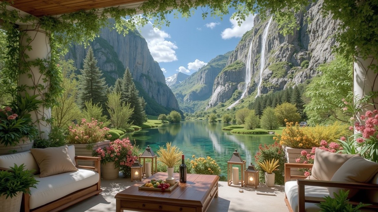 Утренний джаз для спокойной атмосферы и уютного отдыха на веранде