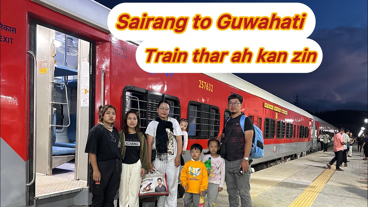 Sairang to Guwahati train in kan chhung kal..
