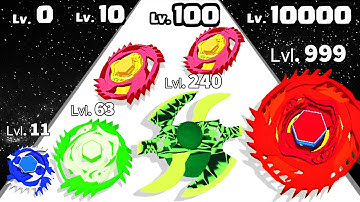 Spinner Merge Runner Rampage - Level Up Spinner Max Level Gameplay (Spinner Evolution Run)