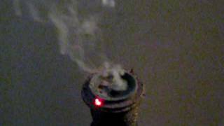 Smoking smoke stack - O scale