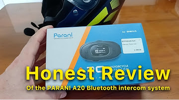 My Honest review of the PARANI A20 motorcycle helmet bluetooth / intercom system