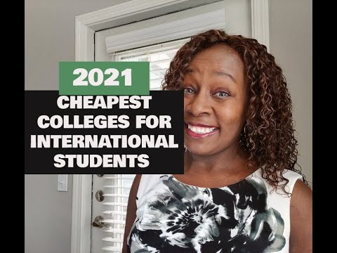 2021 CHEAPEST COLLEGES FOR INTERNATIONAL STUDENTS