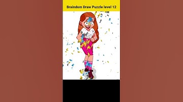 Braindom Draw Puzzle level (12) #shorts #braindomdrawpuzzle  #drawpuzzle