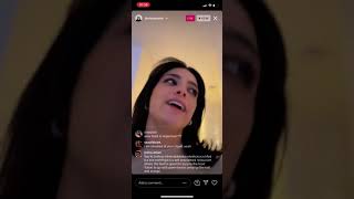 Dixie Damelio Instagram Live | Dixie makes food?| Feb 23 2021