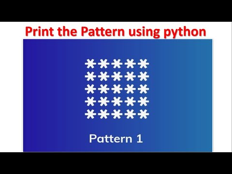 Pattern-1 using python
