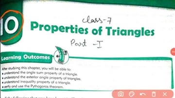 Class 7 math cbse | Chapter 10 Properties of Triangles Part 1 | mkd agrim academy