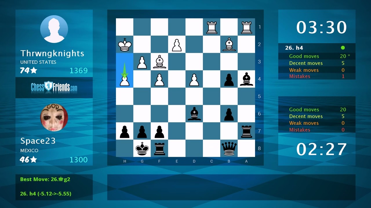 Chess Game Analysis: Thrwngknights - Space23, 0-1 (By ChessFriends.com)