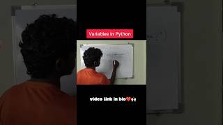 Variables in Python.. 🙌🏻❤#pythonprogramming #pythontamil
