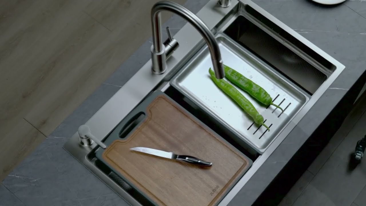 zenonkun Buy OSLO 68cm Kitchen Workstation Sink | Topmount Stainless Steel