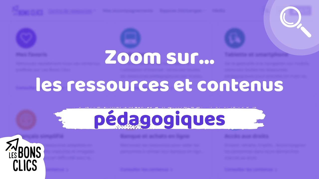 Les ressources et contenus pédagogiques ⚡ Les Bons Clics YouTube