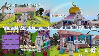 ADA BANYAK RUMAH😯‼ | tutorial map kampung durian runtuh upin&ipin🌊✨ screenshot 5