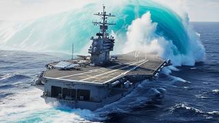 USS Kitty Hawk vs Giant Tsunami – The Moment Everything Went Wrong