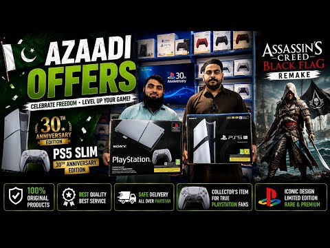 Azaadi Offers||PS5 Slim 30th Anniversary Edition & Assassin’s Creed Black Flag & More On August 2026