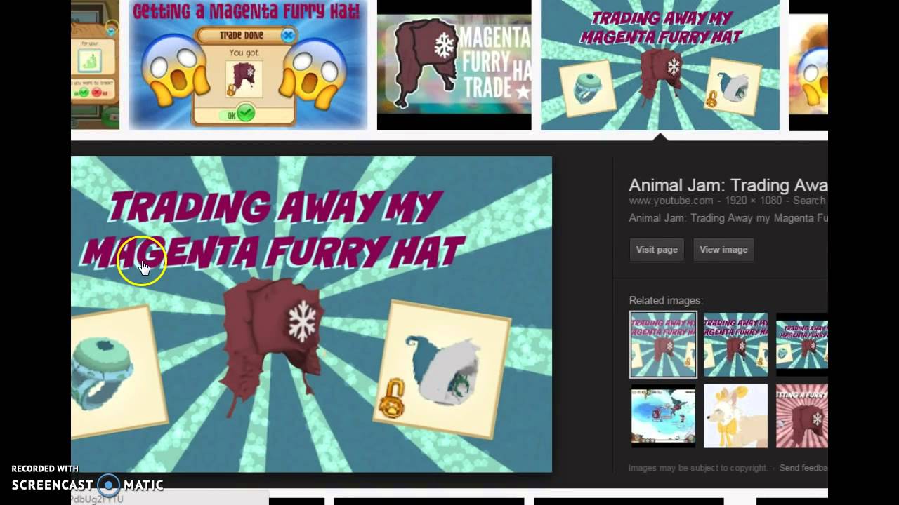 know your rares magenta furry hat
