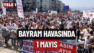 İzmir'de 1 Mayıs coşkusu! Cemil Tugay ve STK'lar da işçilere destek için Gündoğdu Meydanı'nda...