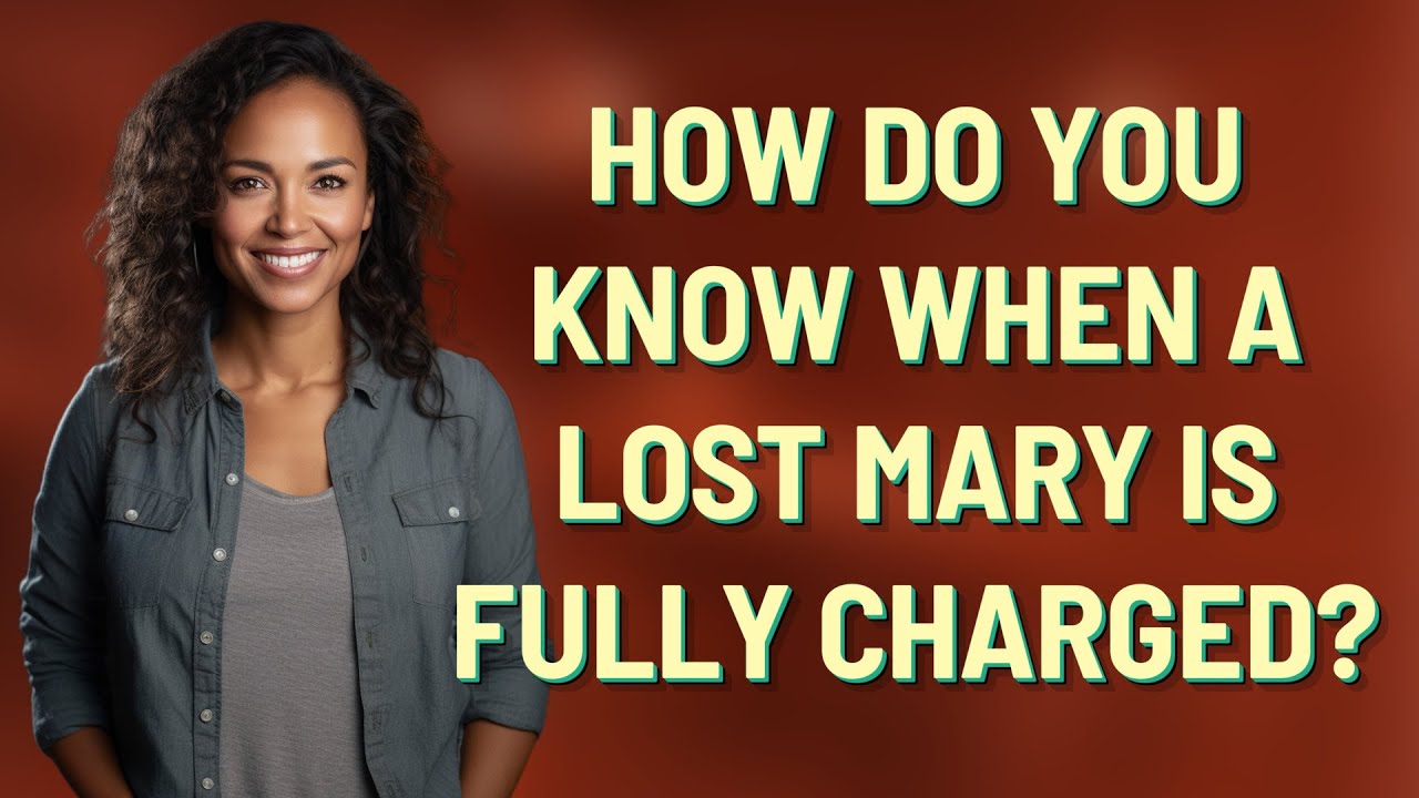 How do you know when a Lost Mary is fully charged?
