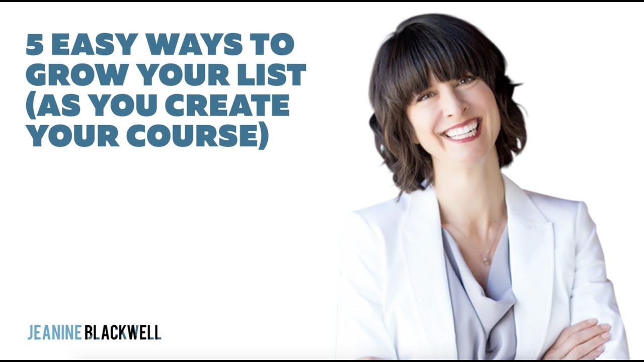 5 Ways to Grow Your List (As You Create Your Course)